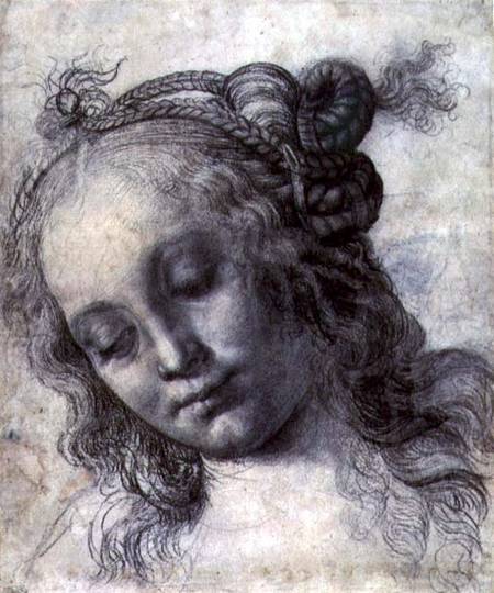 Woman Looking Down od Andrea del Verrocchio