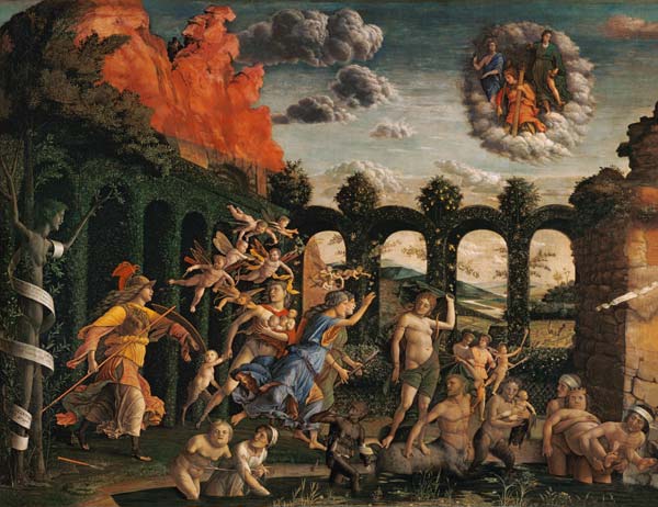 Victory of the virtue about the vices od Andrea Mantegna