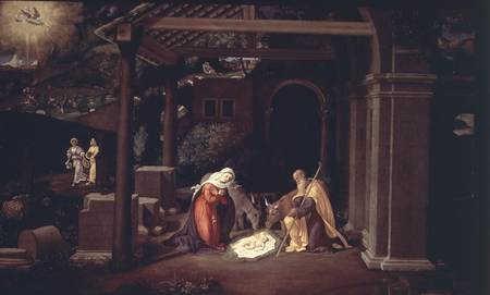 The Nativity and the Annunciation to the Shepherds od Andrea Previtali