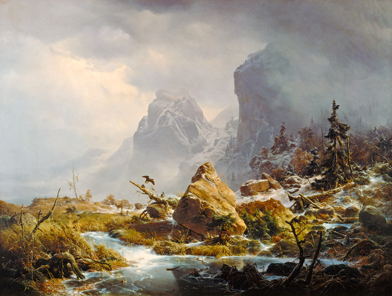 Nordic mountains in winter od Andreas Achenbach