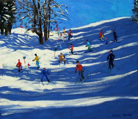 Blue shadows, Morzine od Andrew  Macara