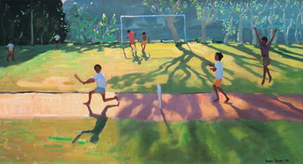 Cricket, Sri lanka, 1998 (oil on canvas)  od Andrew  Macara