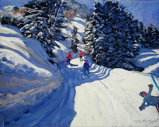 Ski Trail, Lofer, 2004 (oil on canvas)  od Andrew  Macara