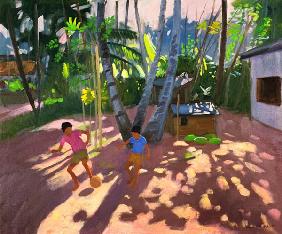 Football, Bentota, Sri Lanka, 1998 (oil on canvas) 