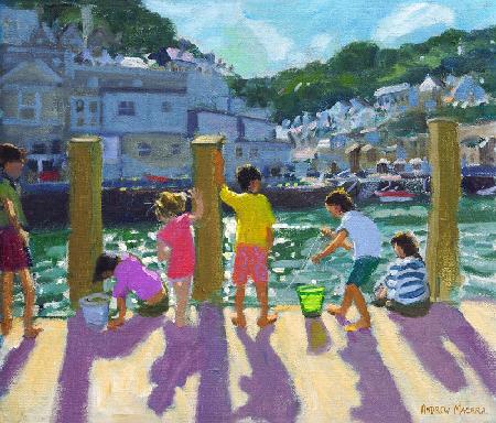 Quayside fishing,Looe