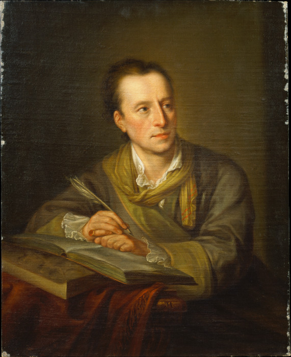 Portrait of Johann Joachim Winckelmann od Angelica Kauffmann