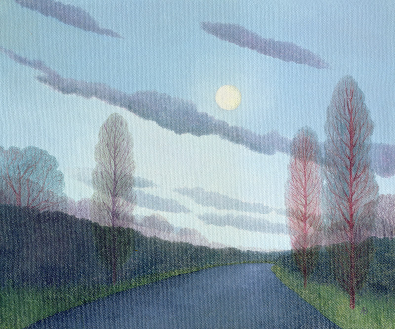 Pale Moon, 2002 (oil on canvas)  od Ann  Brain