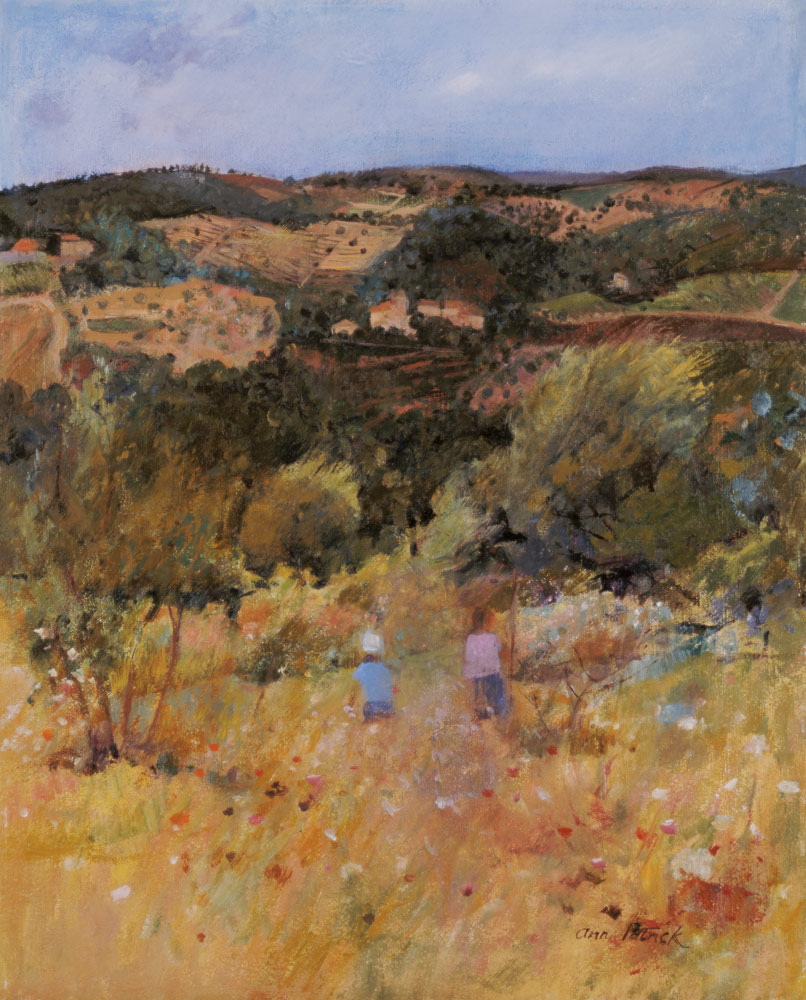 Landscape near Siena, 1994 (oil on board)  od Ann  Patrick