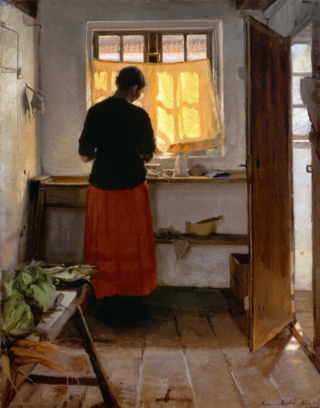The Girl in the Kitchen od Anna Ancher