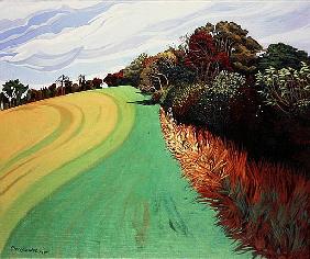 Little Solsbury Hill, Bath, 1994 (acrylic on canvas) 