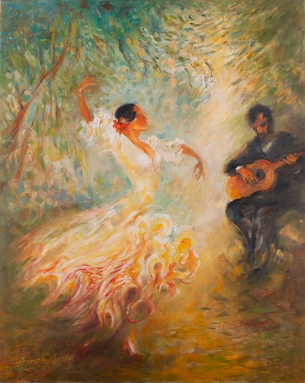 Flamenco-Tänzerin od Anne Scherbel