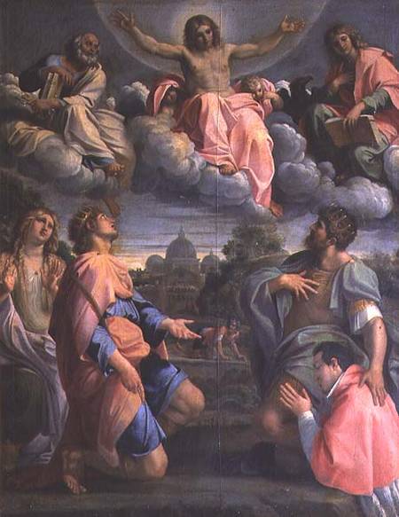 Christ in Glory with the Saints od Annibale Carracci