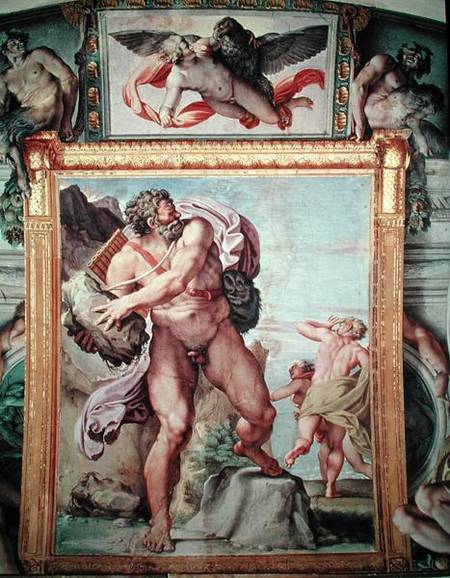 Polyphemus Attacking Acis and Galatea od Annibale Carracci