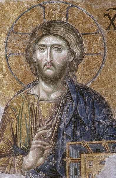 Mosaic depicting the Deesis Christ, South Gallery,Byzantine od Anonymous
