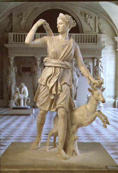 Artemis the Huntressknown as the 'Diana of Versailles' od Anonymous