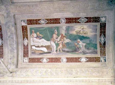 The Birth of Memnonceiling painting in the loggia of the Appartamento della Grotto (Giardino Segreto od Anonymous