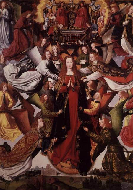Mary - Queen of Heaven by Master of the St. Lucy Legend od Anonymous
