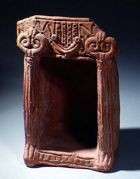 Model of a shrine with sacred columnsIron Age od Anonymous