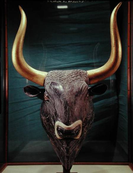 Rhyton in the shape of a bull's head, from Knossos,Minoan od Anonymous