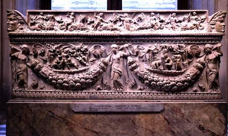 Sarcophagus with reliefs depicting the legend of ActaeonRoman od Anonymous