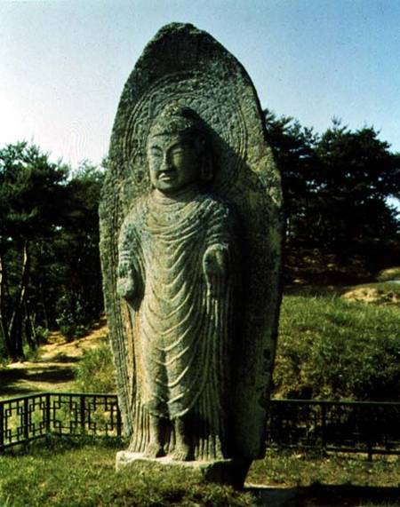 Standing Buddha at Ch'olch'on-niNaju od Anonymous