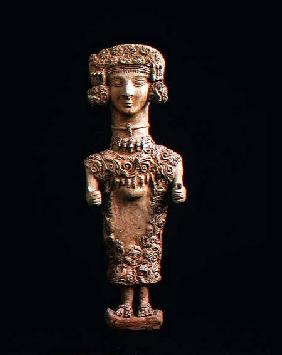 Female statuette on a plinth, Puig des Molins necropolisCypriot