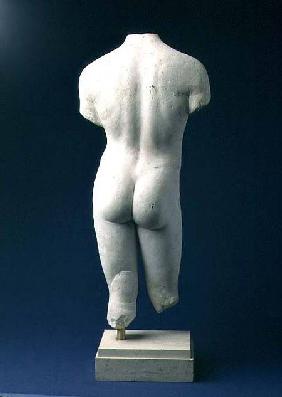 Roman male torso of a youthful figure