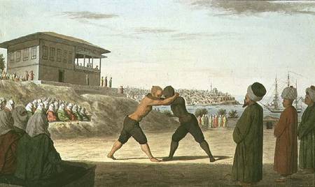 Wrestling Match, Constantinople od Anonymous