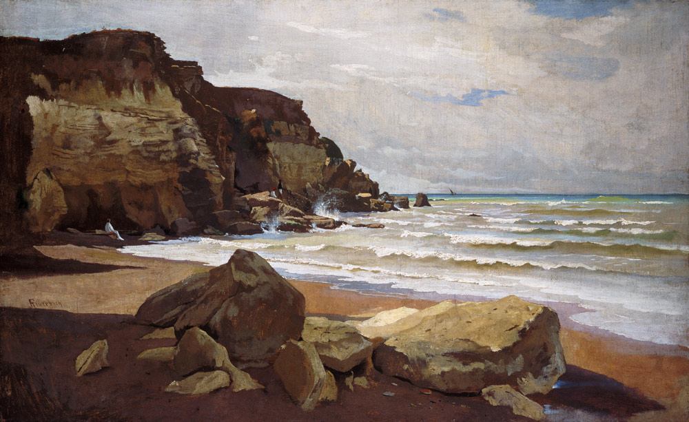 Sea coast at postage this ' Anzio. od Anselm Feuerbach