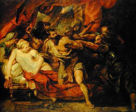 The Imprisonment of Samson, after a painting by Rubens od Anselm Feuerbach