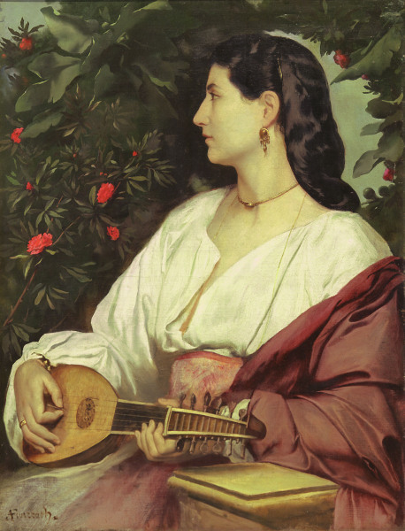 Mandoline Player od Anselm Feuerbach