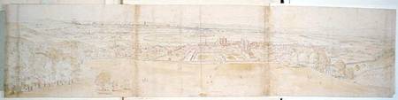 Greenwich Palace and London from Greenwich Hill, from 'The Panorama of London' od Anthonis van den Wyngaerde