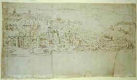 The Tower of London, from 'The Panorama of London'