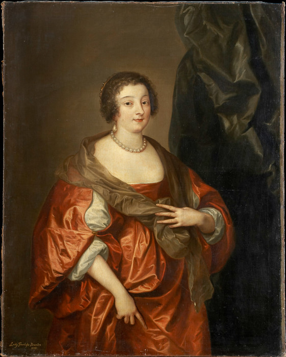 Portrait of Penelope Naunton, Lady Herbert od Anthonis van Dyck