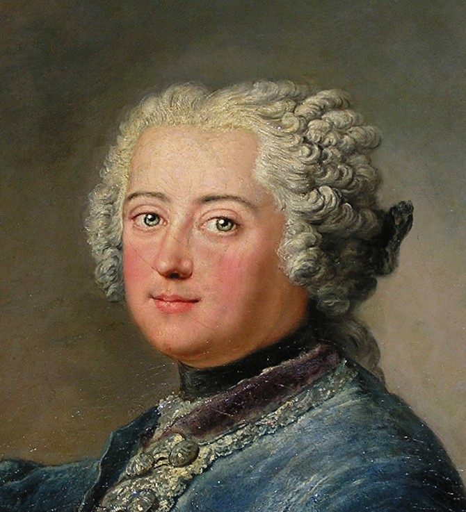 Frederick the Great as Crown Prince (Detail) od Antoine Pesne