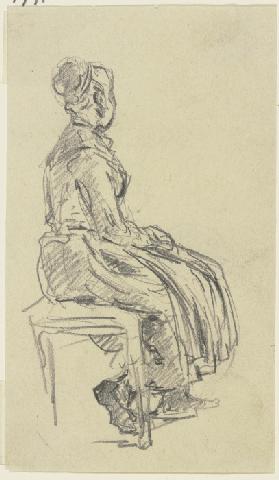 Sitting peasant girl