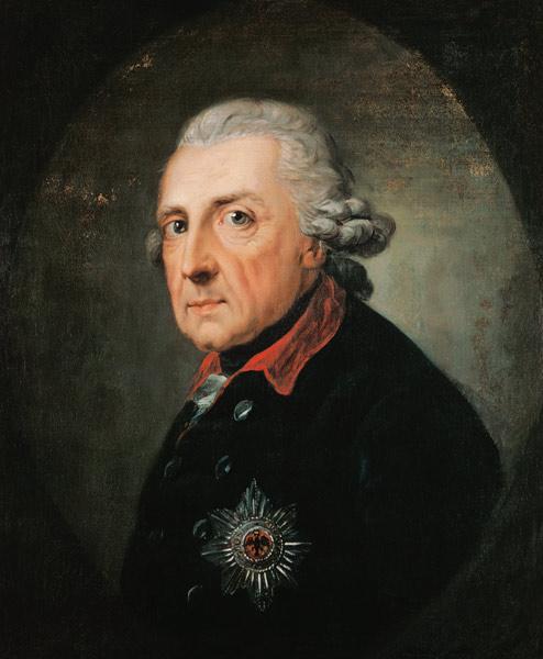 Friedrich II. the (great), king of Prussia one 1781