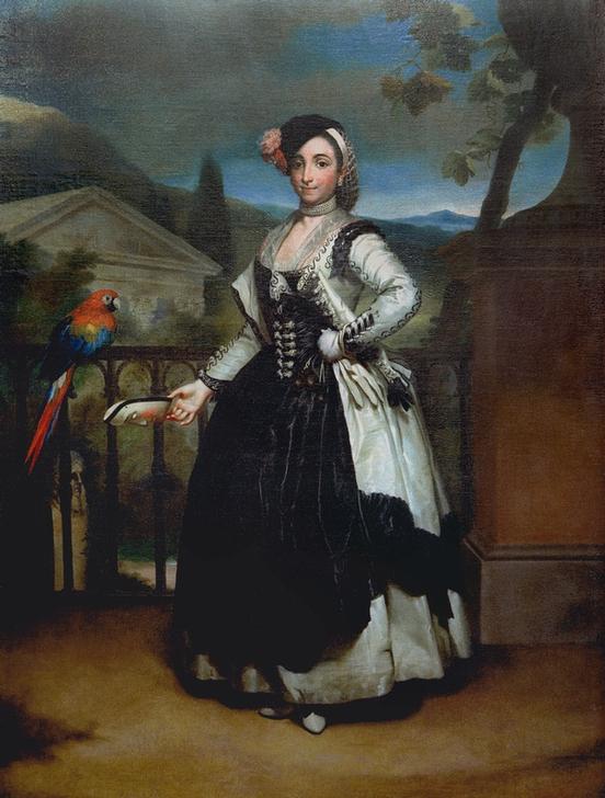 Isabel Parreno Arce, Ruiz de Alcaron y Valdes, verehelichte Marquésa de Llano od Anton Raffael Mengs