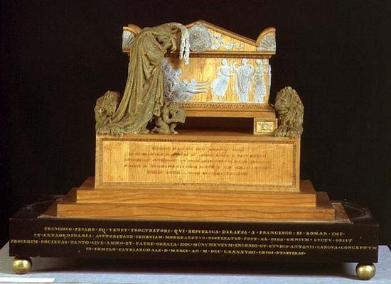 Model for the Monument of Francesco Pisano (wood and wax) od Antonio  Canova