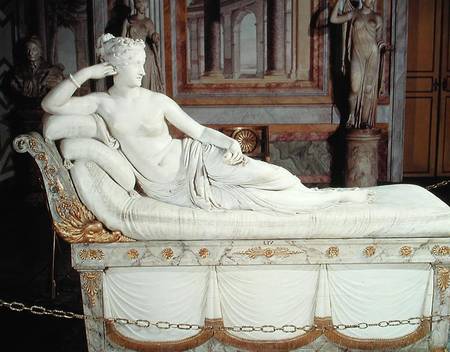 Paulina Bonaparte (1780-1825) as Venus Triumphant od Antonio Canova
