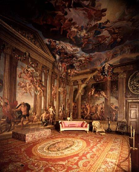 Olympian Gods, wall paintings in the Heaven Room od Antonio Verrio