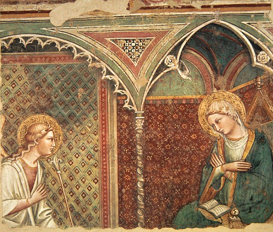 The Annunciation, late 14th century od Aretino Luca Spinello or Spinelli