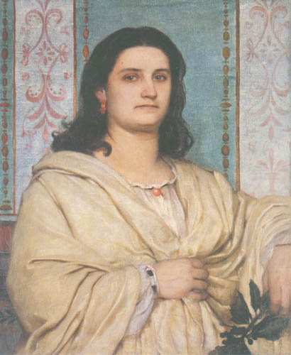Portrait Angela Böcklin as a Muse od Arnold Böcklin