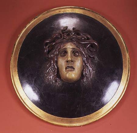 Medusa shield (painted plaster relief) od Arnold Böcklin