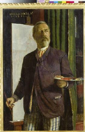 Self-portrait in the studio