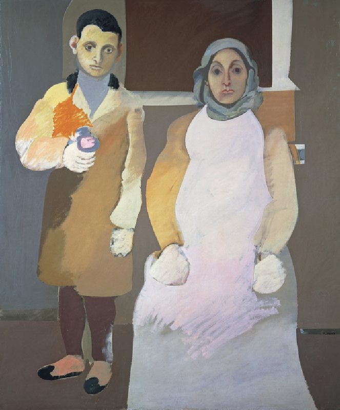 The artist and his mother, ca 1926-1936, by Arshile Gorky (1904-1948), oil on canvas, 152x127 cm. Un od Arshile Gorky