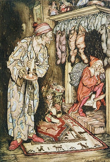 Christmas illustrations, from ''The Night Before Christmas'' by Clement C. Moore od Arthur Rackham