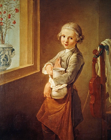 The Little Violinist od (attr.to) Nicolas-Bernard Lepicie