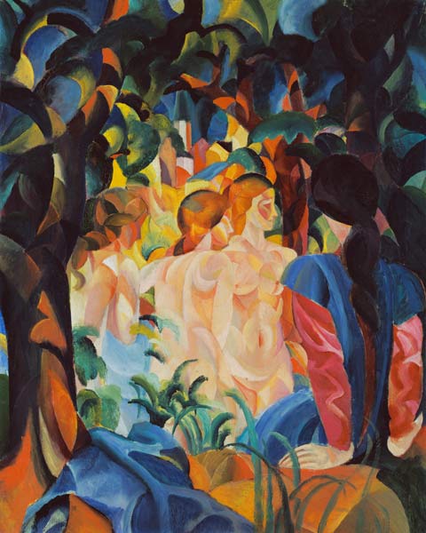 Girls taking a bath od August Macke