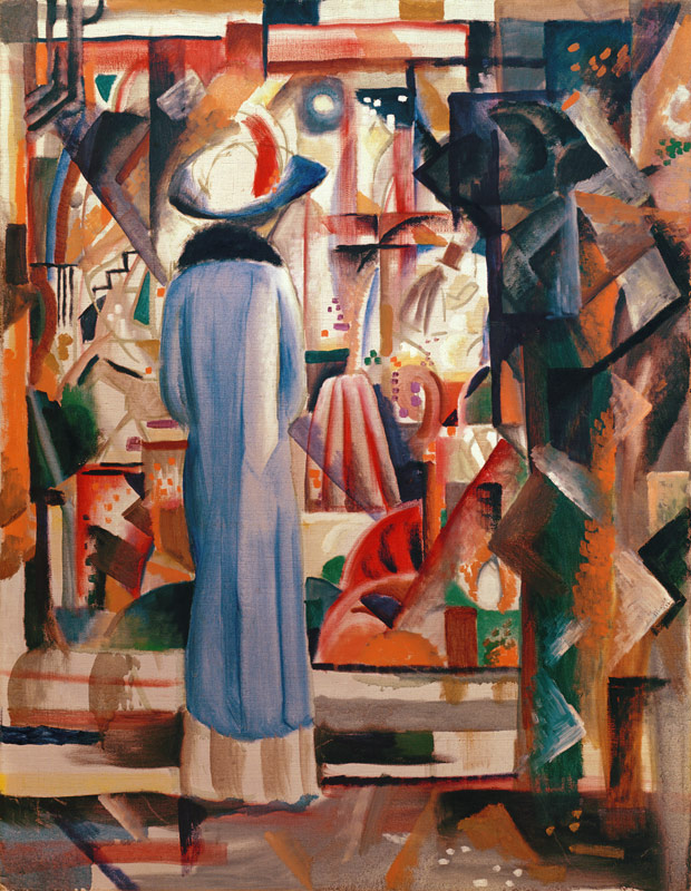 Big bright shopwindow od August Macke